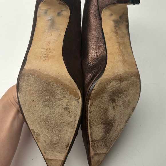 Versani Women's Brown Vintage Heels Size 8 - Picture 4 of 9